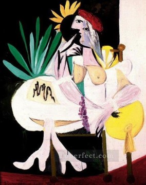 Mujer con sombrero rojo María Teresa 1934 Pablo Picasso Pinturas al óleo